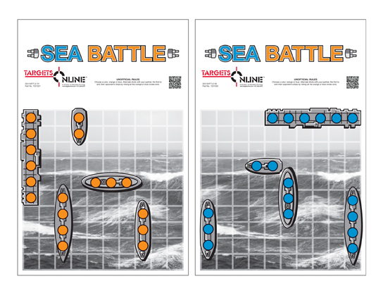 Sea Battle Target Kit - Card Stock